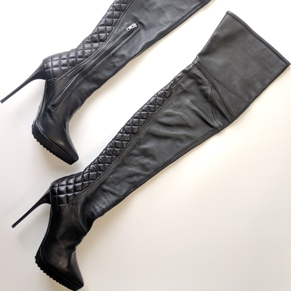 BURBERRY LONDON BIKER BANBURY THIGH HIGH BOOT - Picture 3 of 7